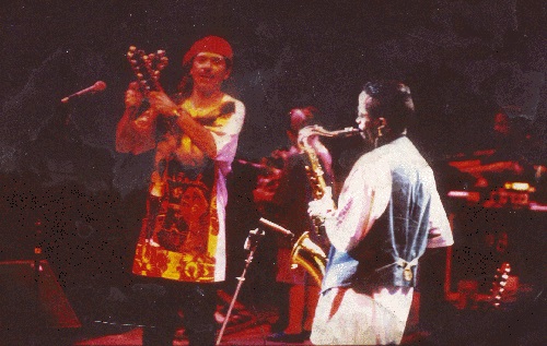 Johnny Long playing Tenor Sax with Carlos Santana at WolfTrap in Vienna, VA